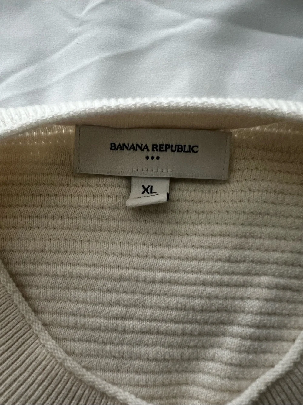 Banana Republic Cream Crewneck Sweater